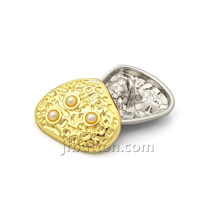 Custom Gold Shank Button With Pearl high quality