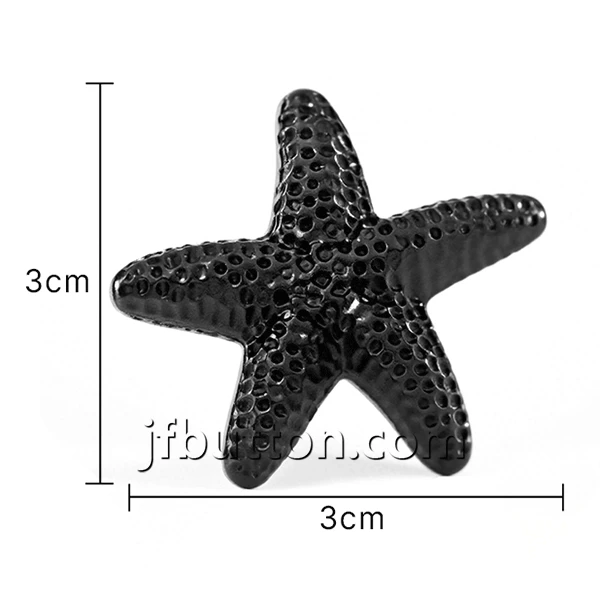 Metal Gold Star Shank Button factory