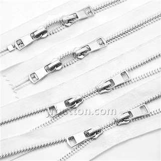 Kaksisuuntainen metalli Zipper