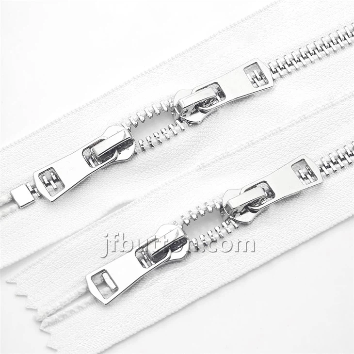 Two Way Separating Zipper Metal