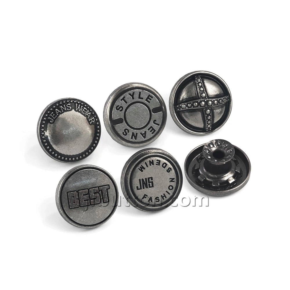Matte denim button Matte denim button